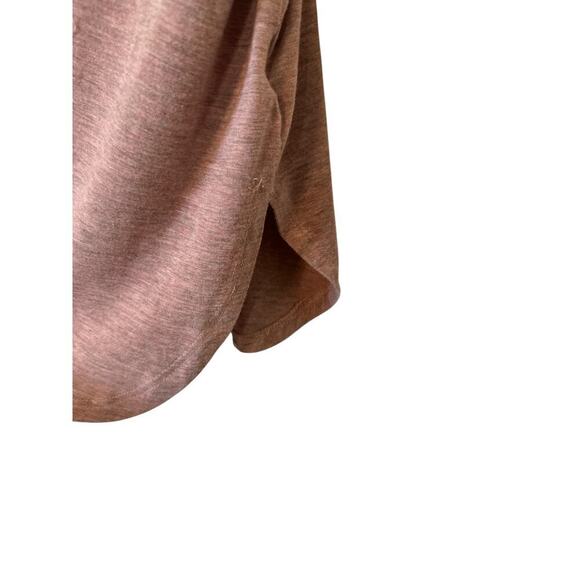 Nordstrom H by Bordeaux Women's Super Soft V-Neck Stretch Tee Size XL Pink Gray - Picture 6 of 9